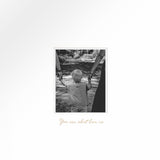 Passe-partout met 'You are what love is' in goudfolie